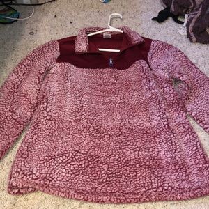 red fuzzy sherpa